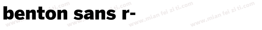 benton sans r字体转换